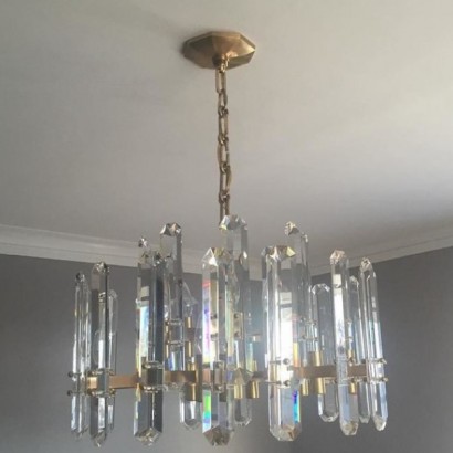 Bonnington Small Chandelier with Crystal | Highlight image 2