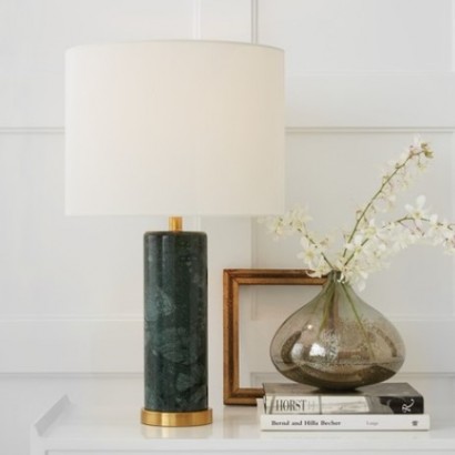 Cliff Table Lamp with Linen Shade | Highlight image 2