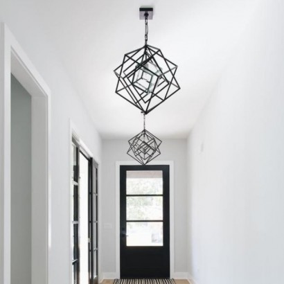 Cubist Small Chandelier with Clear Glass | Highlight image 2