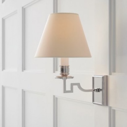 Dean Single Arm Sconce with Natural Paper Shade | Highlight image 2