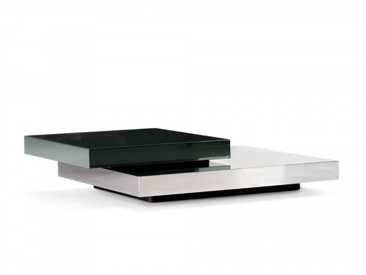 Solid Steel Coffee Table with 2 Tops