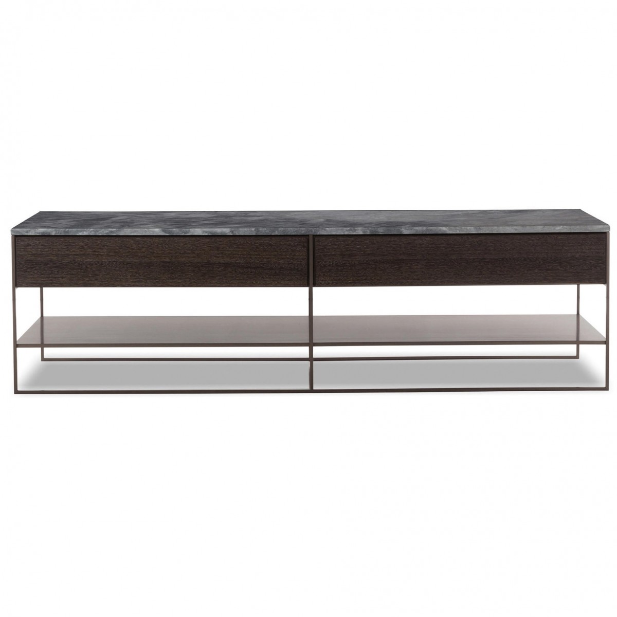 Calder Bronze Console Table with 2 Drawers