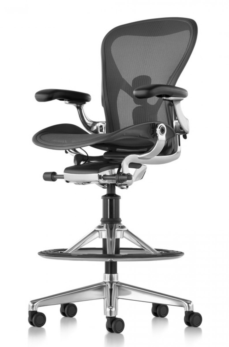 Herman Miller Aeron Chair - Fully Adjustable Arms, Adjustable Posturefit SL