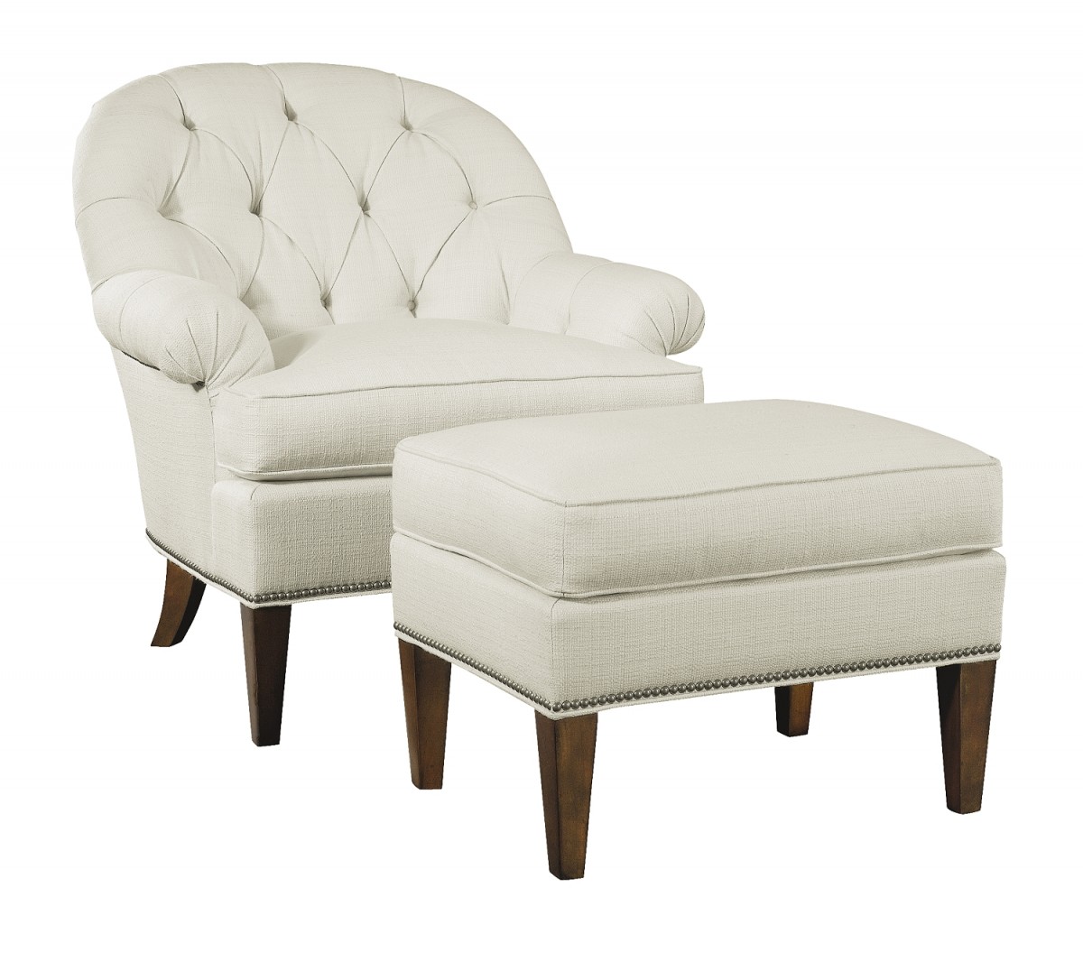 Holly Tufted Exposed Leg Chair