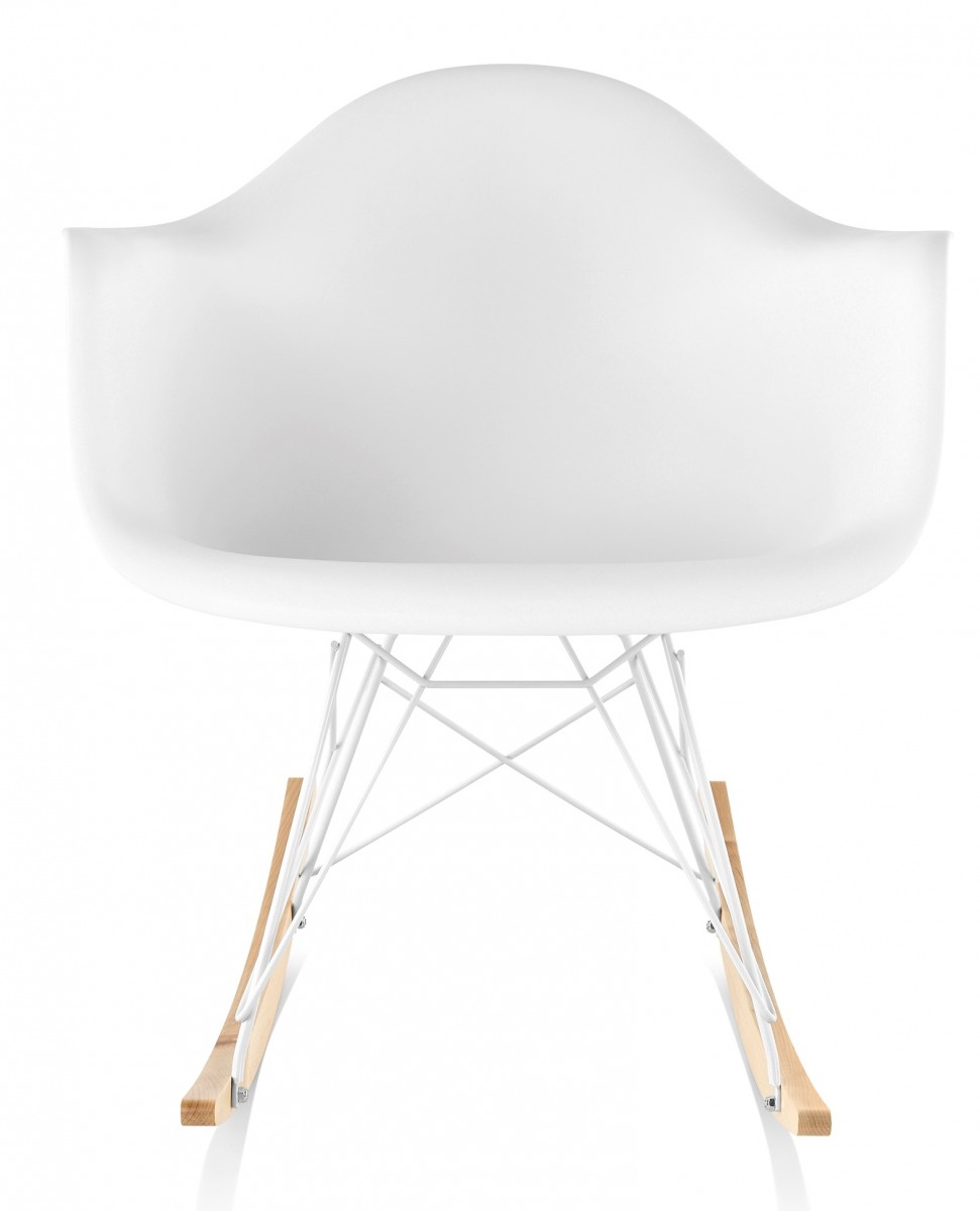 Eames Molded Plastic Armchair, Rocker Base