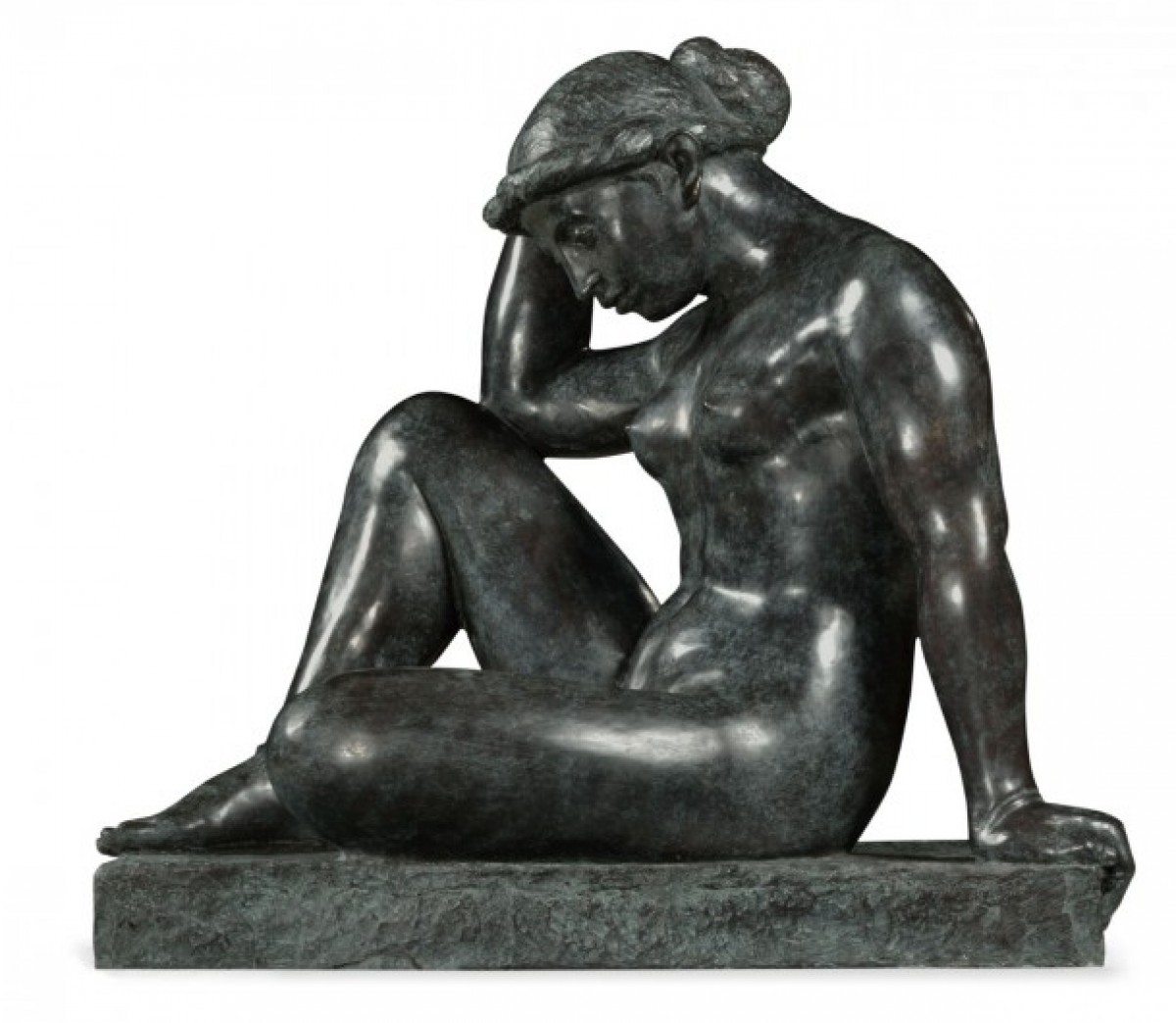 Art Deco Nude Female Left Sculpture