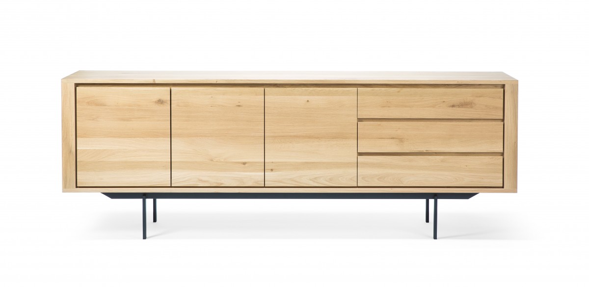 Oak Shadow Sideboard - 3 Opening Doors - 3 Drawers