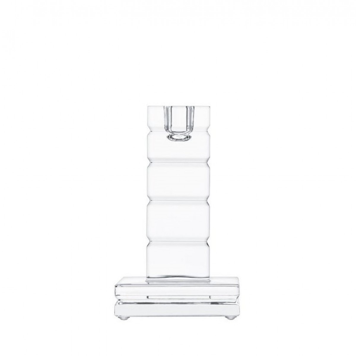 Oxymore-Adiante Square Candlestick - Clear