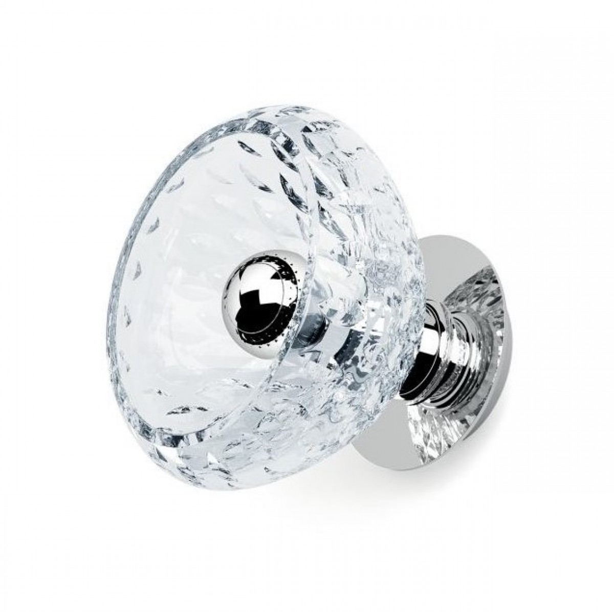 Folia Sconce - Clear Crystal, Chrome Plated