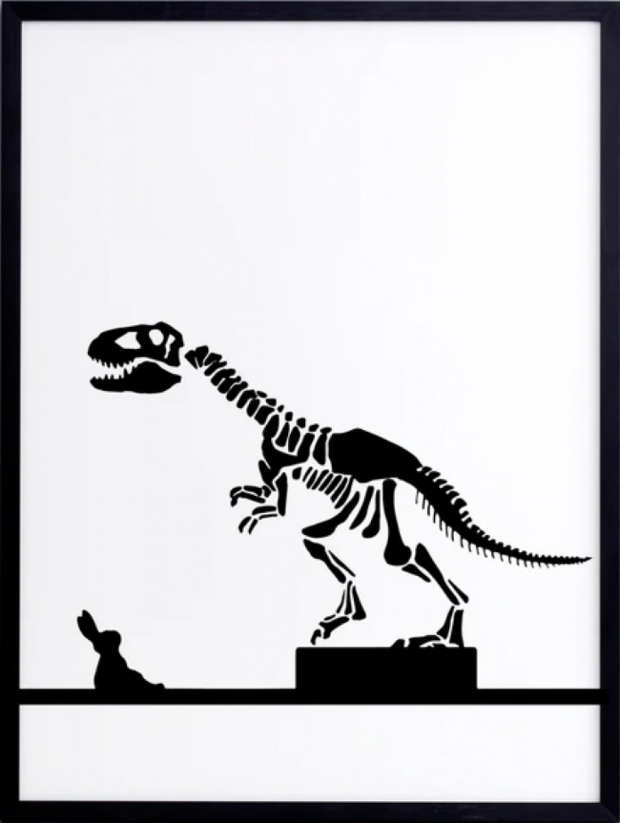 Dinosaur Rabbit Print | Highlight image