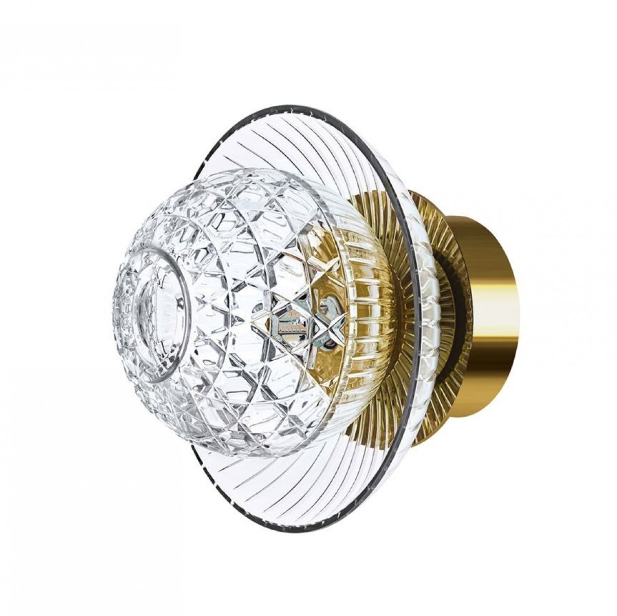 Royal Clear Cup Small  Sconce, IP44 - Golden