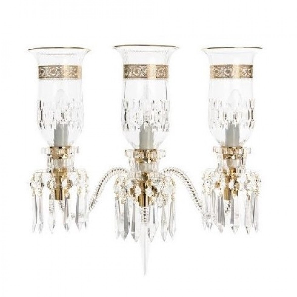 Thistle 3-Lights Sconce Gold Engraving - Clear | Highlight image