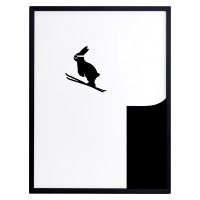 Ski Jumping Rabbit Print | HAM | CHANINTR