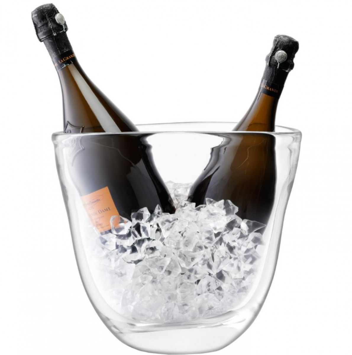 Celebrate Dual Champagne Bucket, Clear