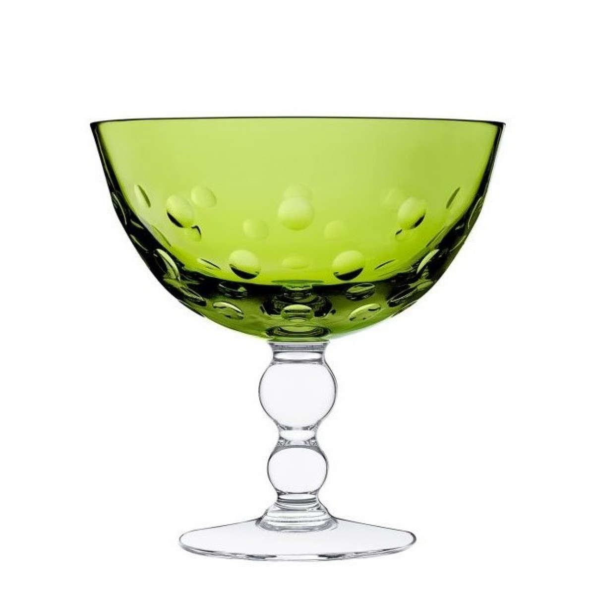 Bubbles Footed Cup - Chartreuse Green