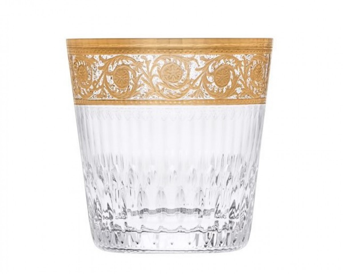 Thistle Old Fashion Gold Engraving - Clear
