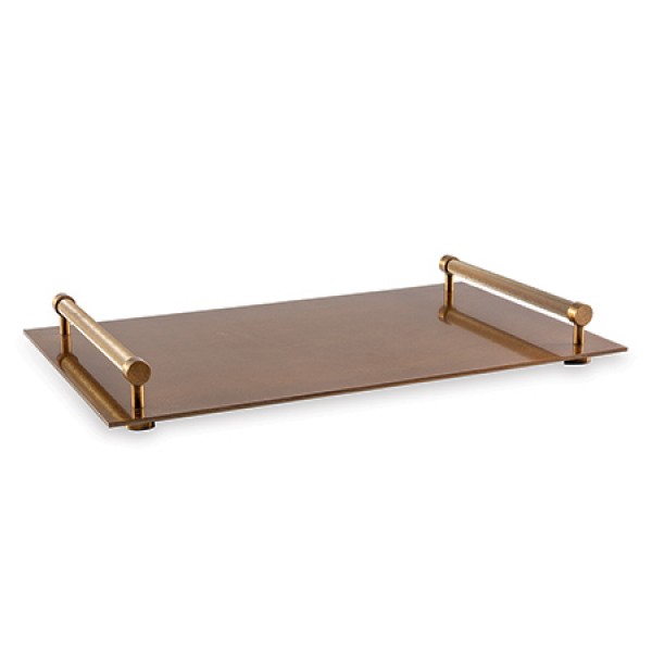 Port 68 Marais Black and Aged Brass Shelf - Ivy Home