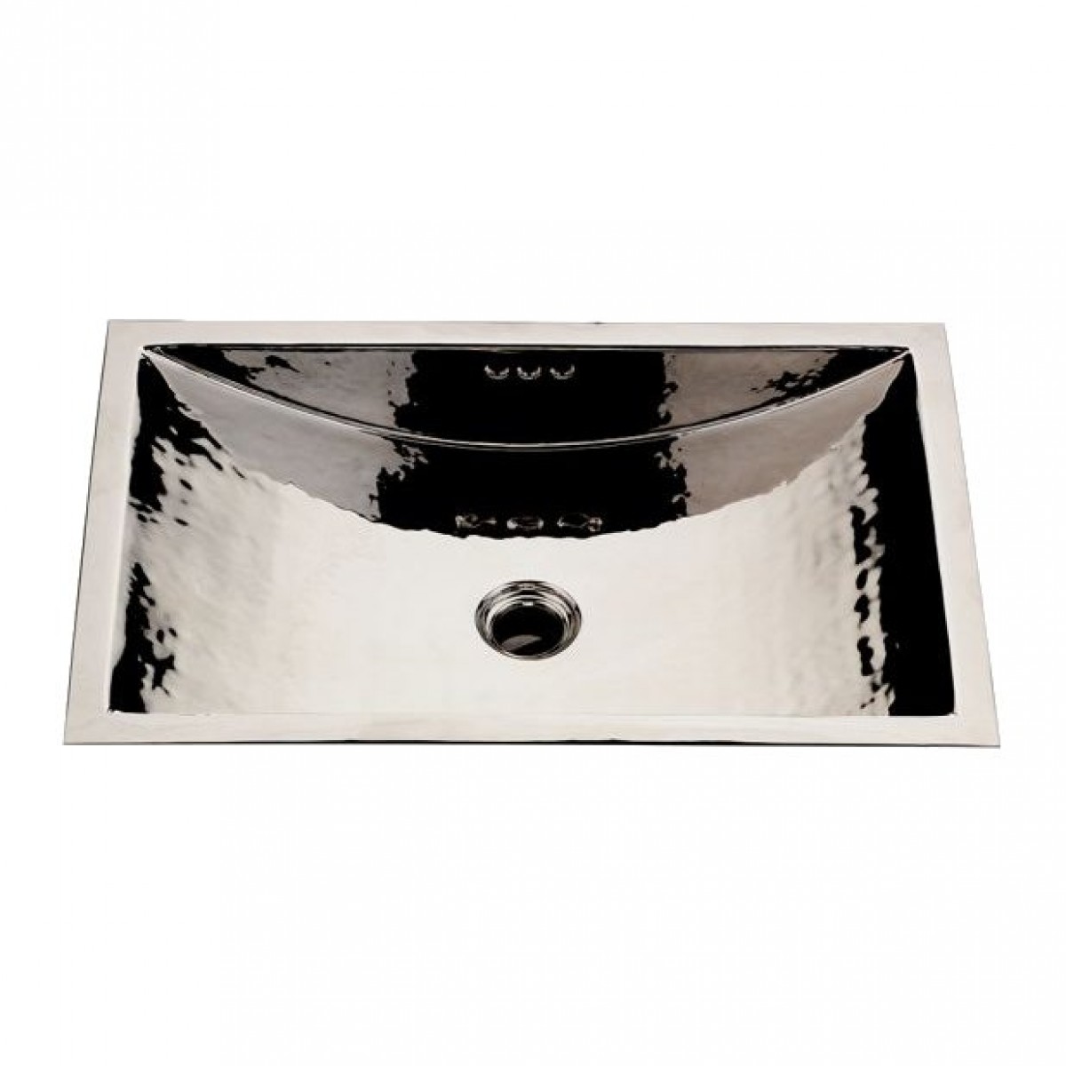 Normandy Drop In or Undermount Rectangular Hammered Copper Lavatory Sink 22 13/16" x 14 3/4" x 5 11/16" | Highlight image
