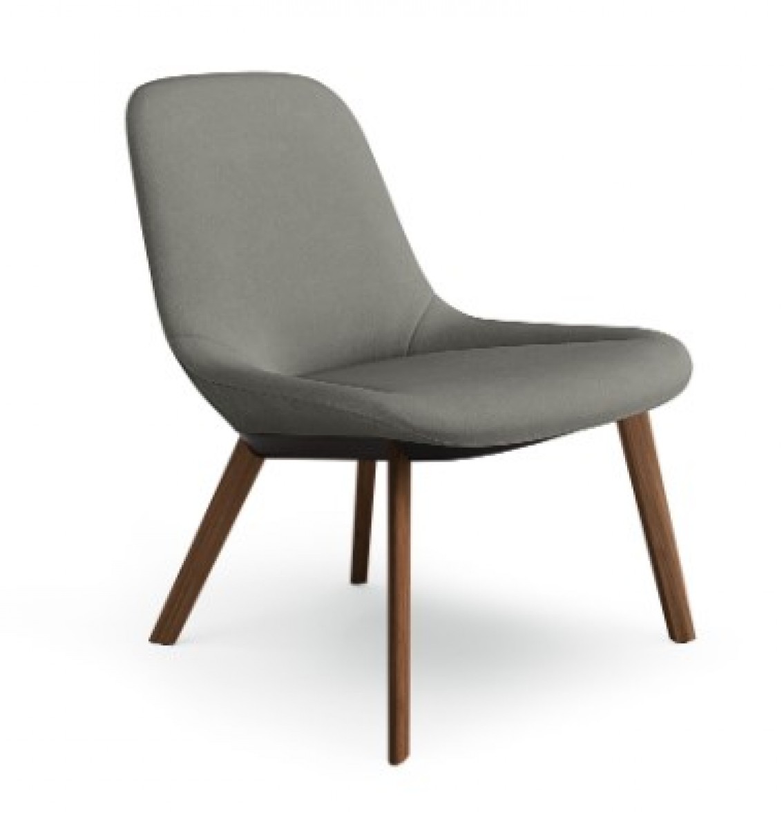 Sheru Armchair, Wood Legs, No Arms (Formal Upholstery Look)