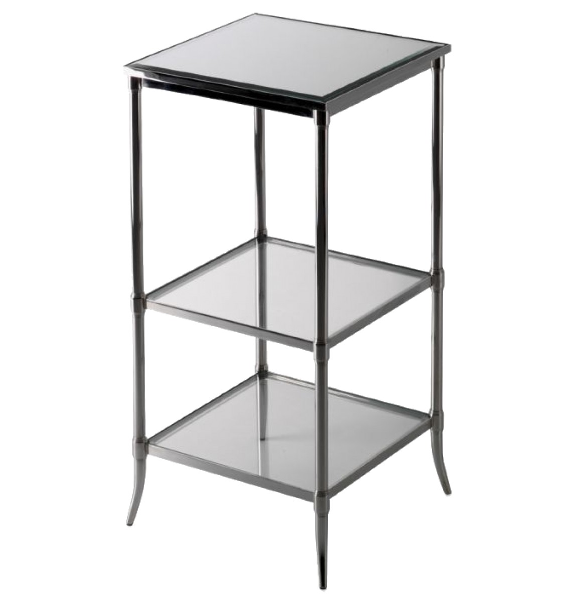 Easton Etagere with Clear Glass 14" x 14" x 26"