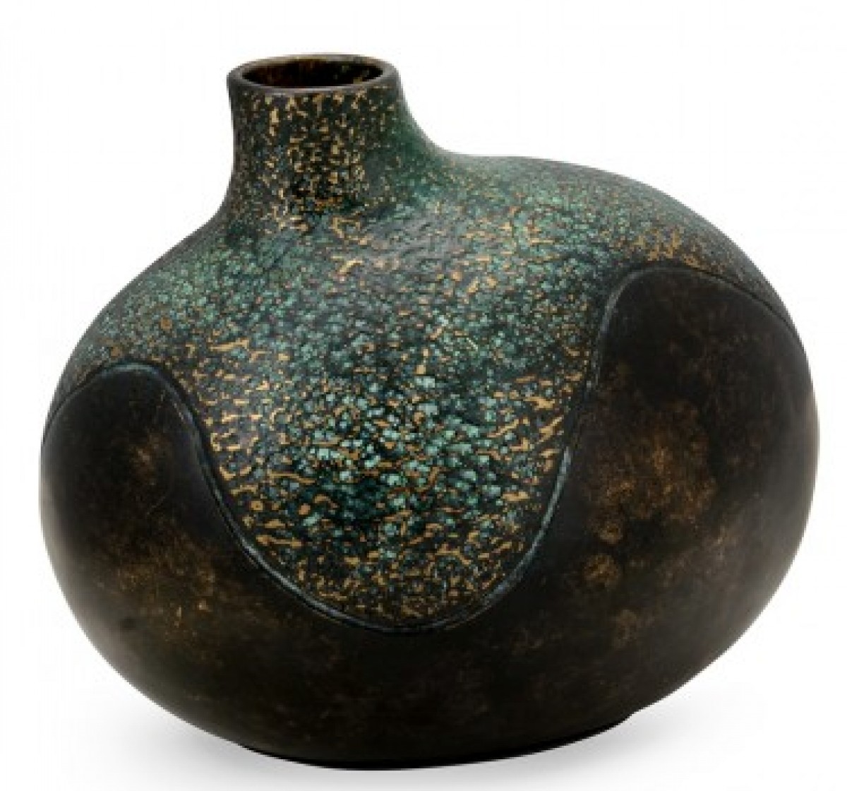 Organic Vase in Dark Bronze