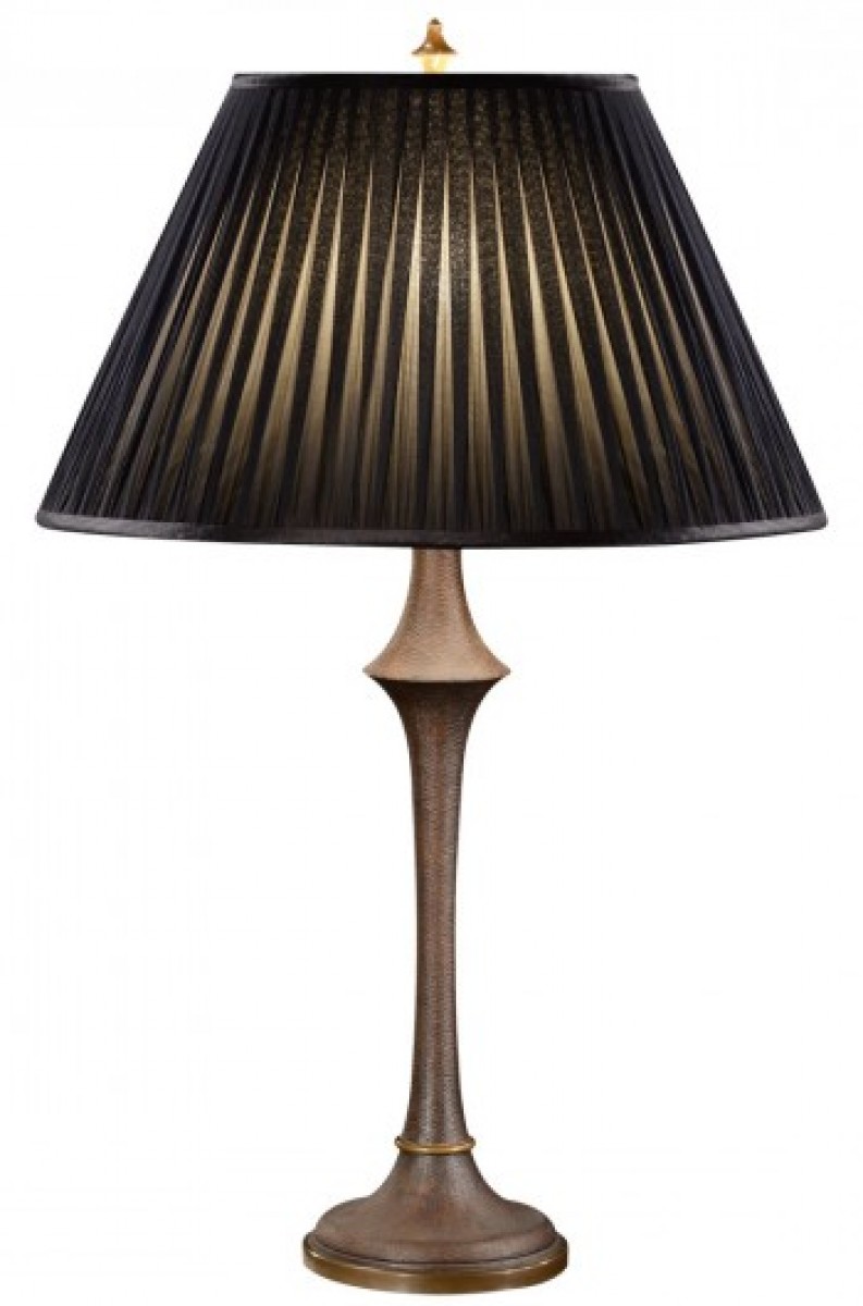 Heavily Textured Baluster Table Lamp | Highlight image