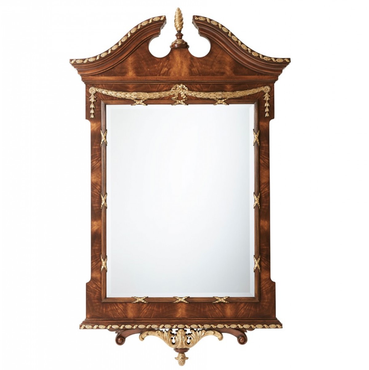 India Silk Bedroom Wall Mirror