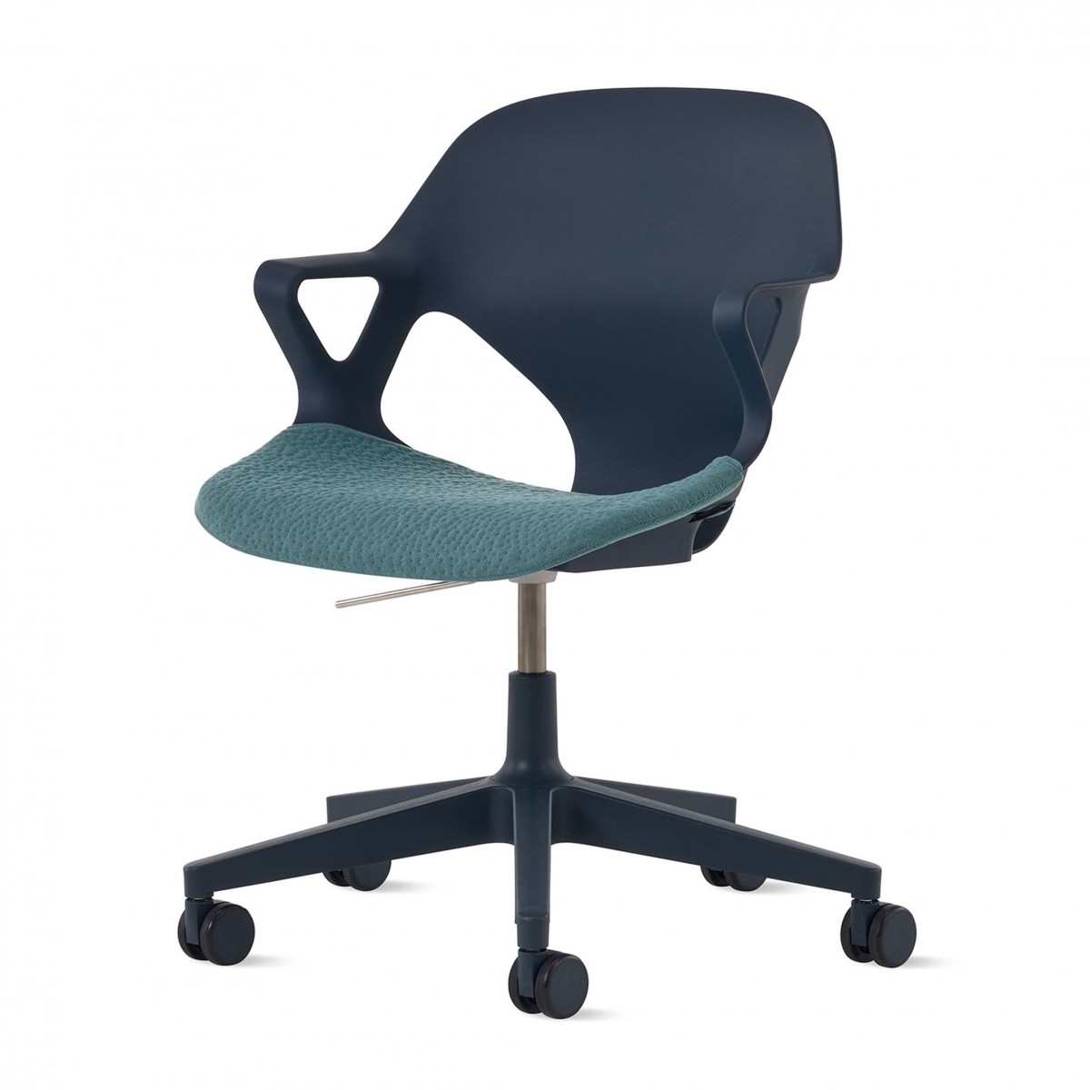 Zeph Chair,  Fixed Arms, Polymer Shell with 3D Knit Seat