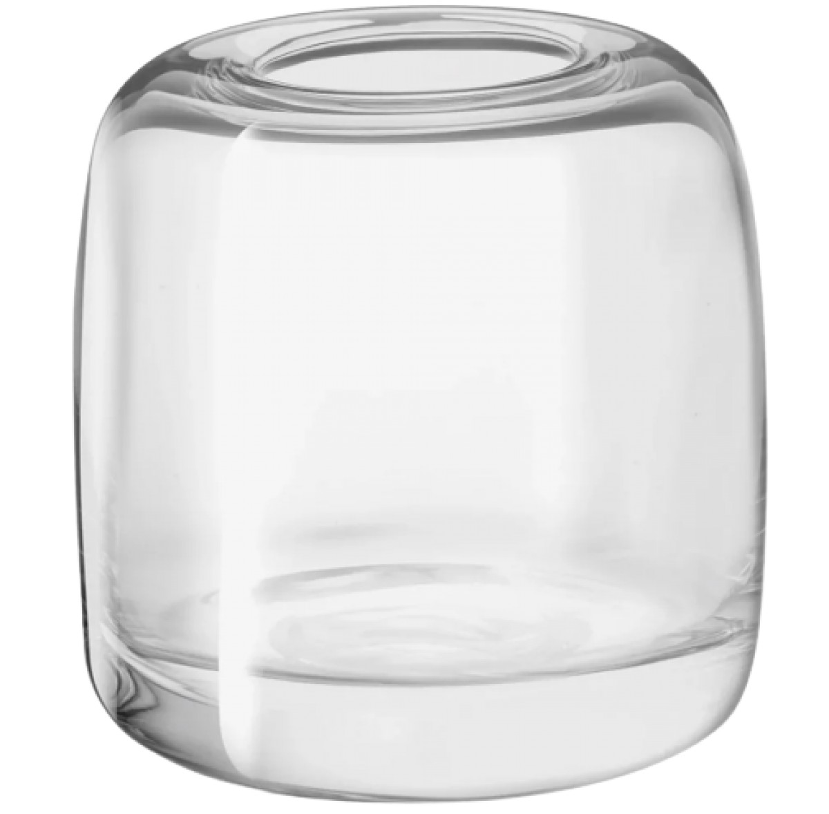 Melt Vase H15cm, Clear