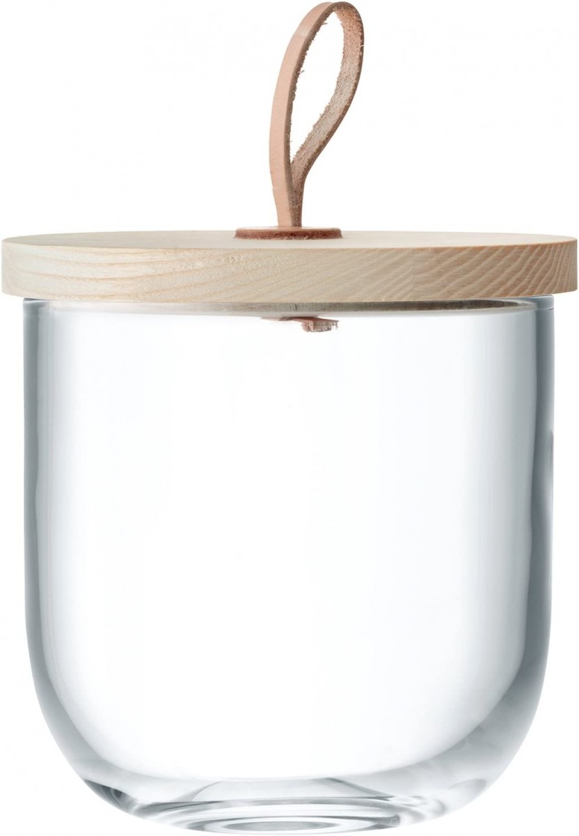 Ivalo Container and Ash Lid H15.5cm, Clear