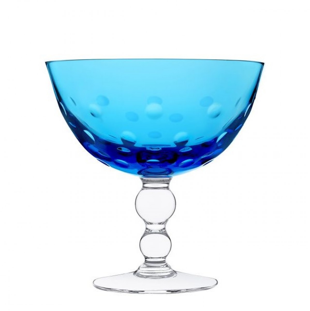 Bubbles Footed Cup - Sky-blue