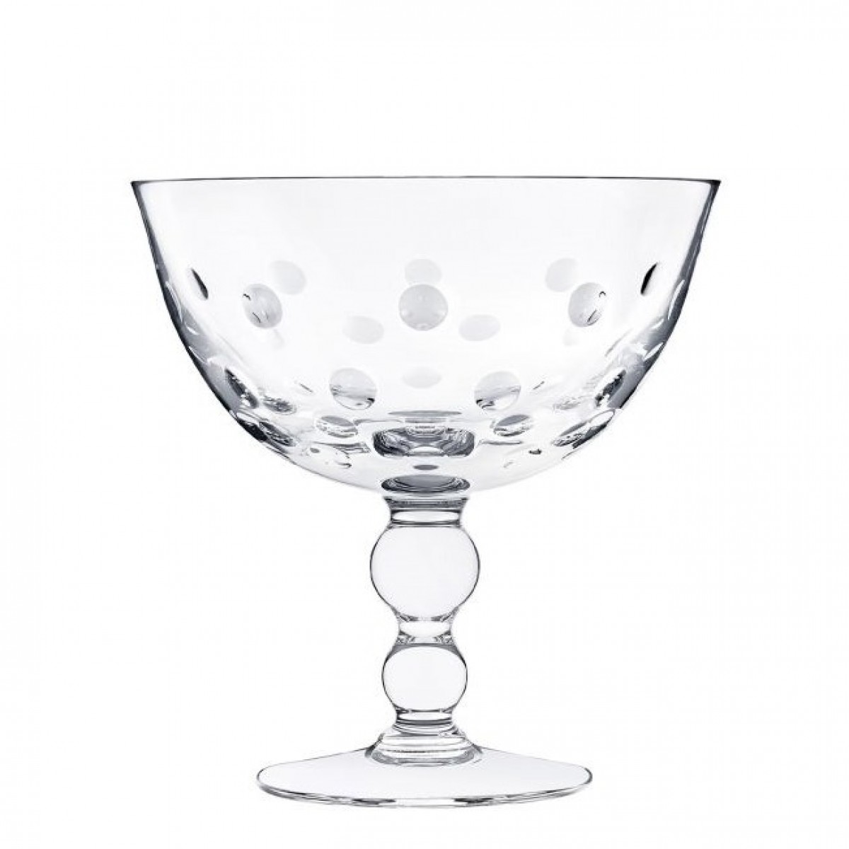 Bubbles Footed Cup - Clear