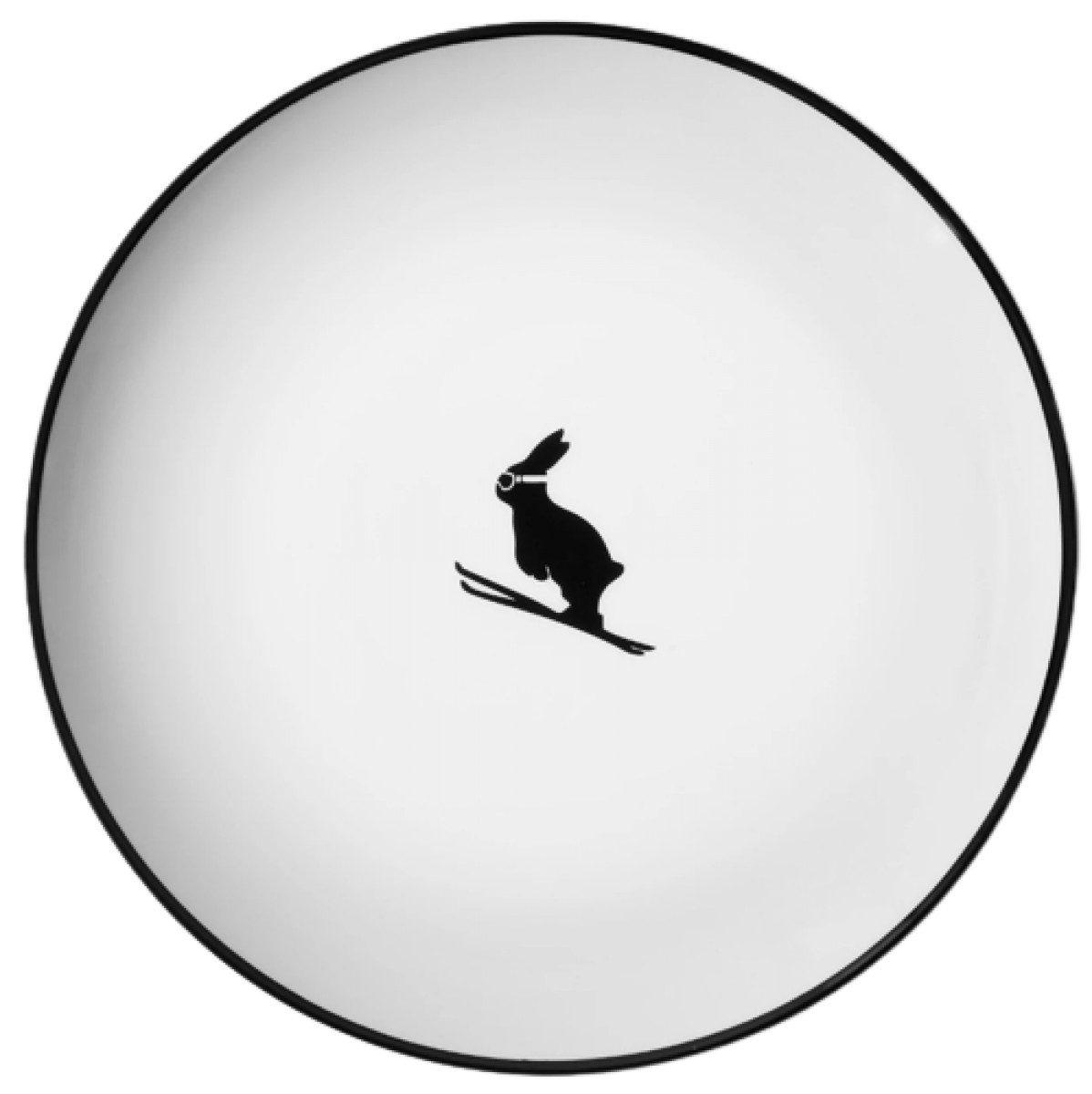 Ski Jumping Rabbit Plate