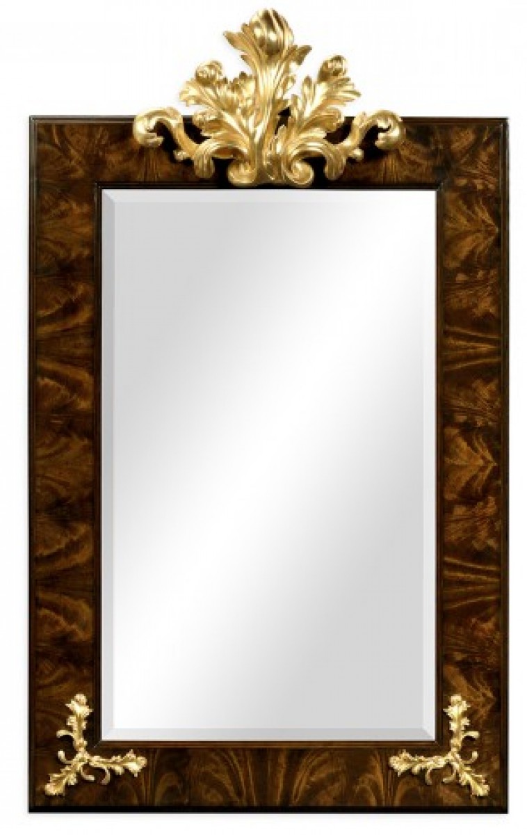 Hallway Mirror with Gilded Carving