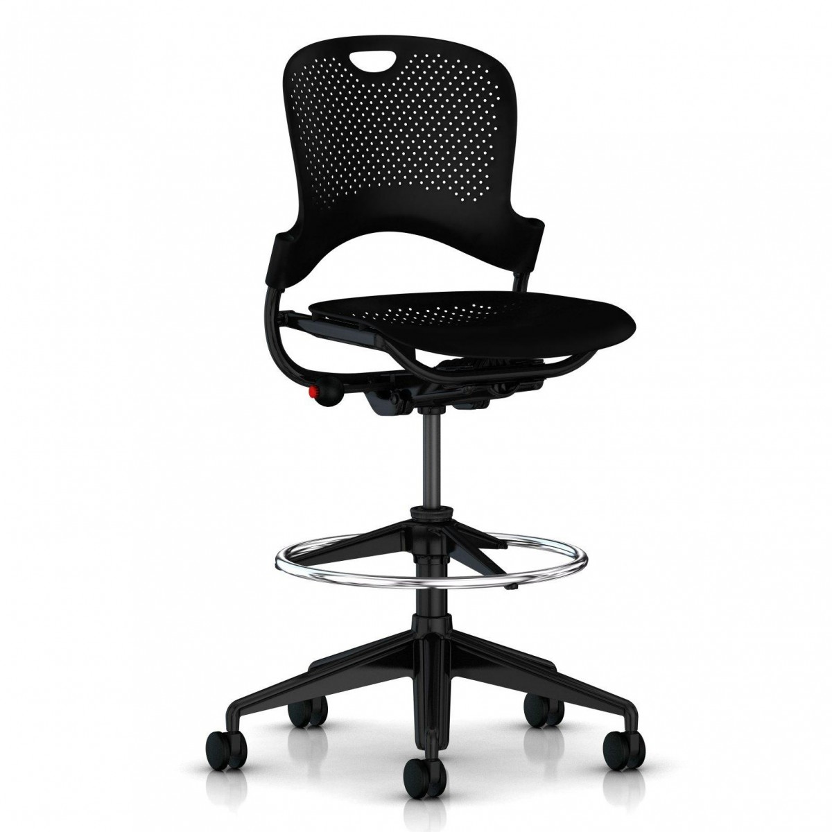 Caper Multipurpose Stool, 5-Star Base, Height Range, Molded, No Arm | Highlight image