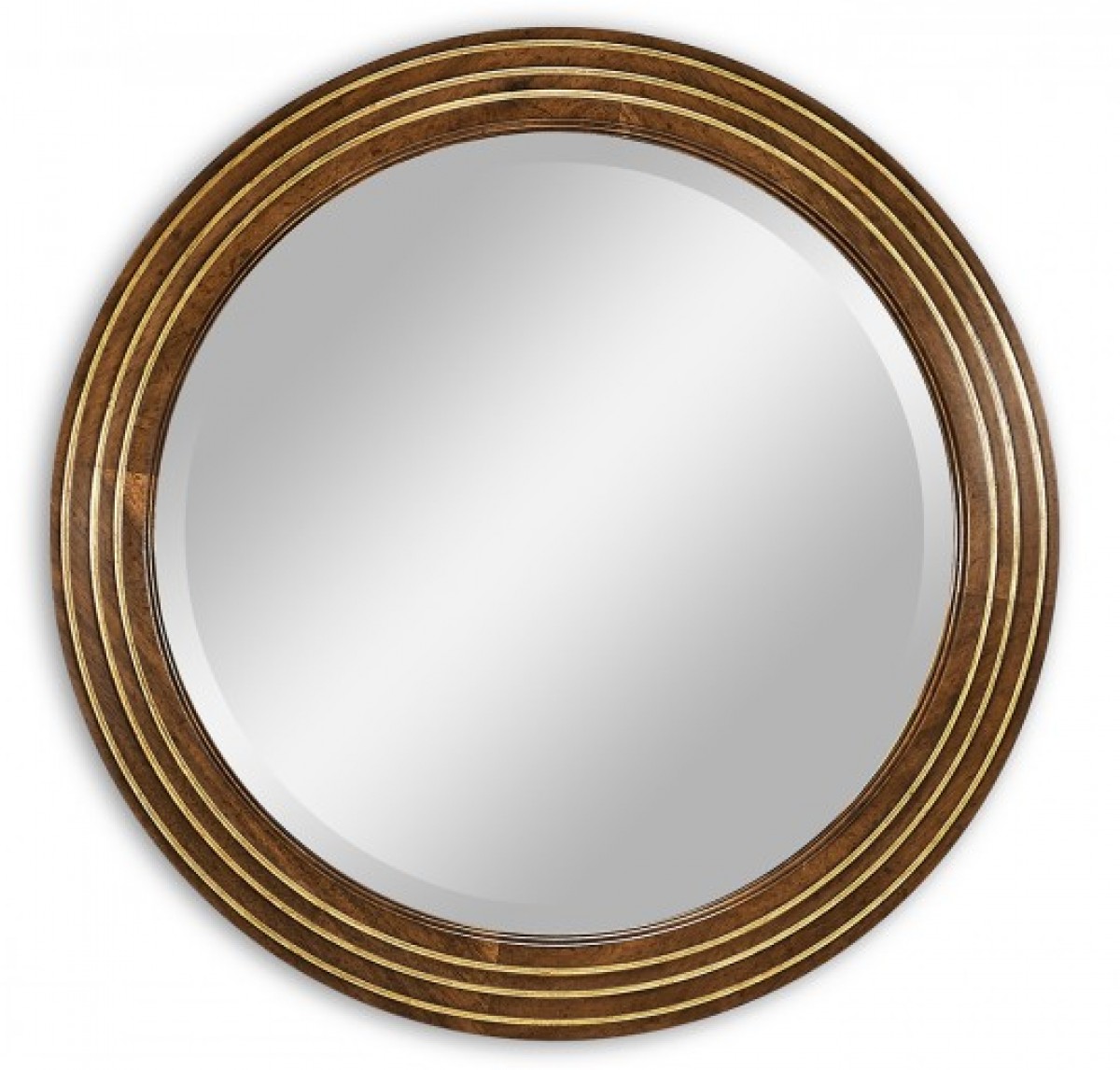 Circular Stepped Surround Mirror Small Plain Glass