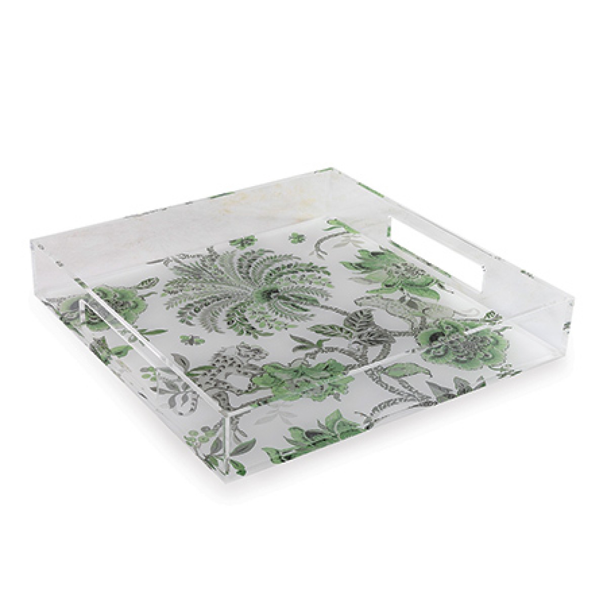 Braganza Green Lucite Tray