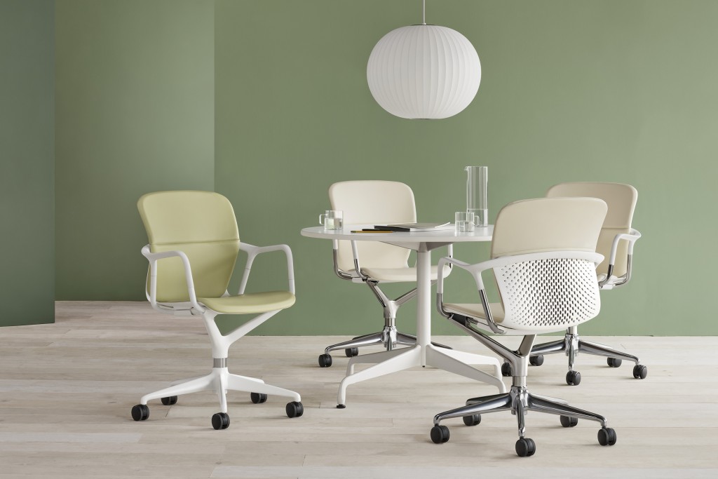 Keyn Pedestal 5-Star Base, Fully Upholstered | Highlight image 1