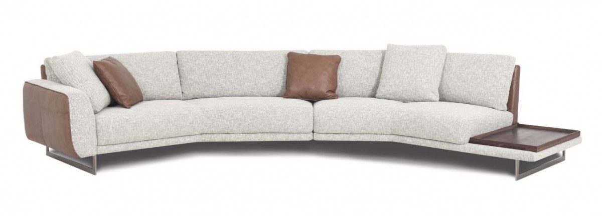 Fabbrica FA-A0495 Axis Sofa: 45ERTA with Pillows & 45EL with Pillows