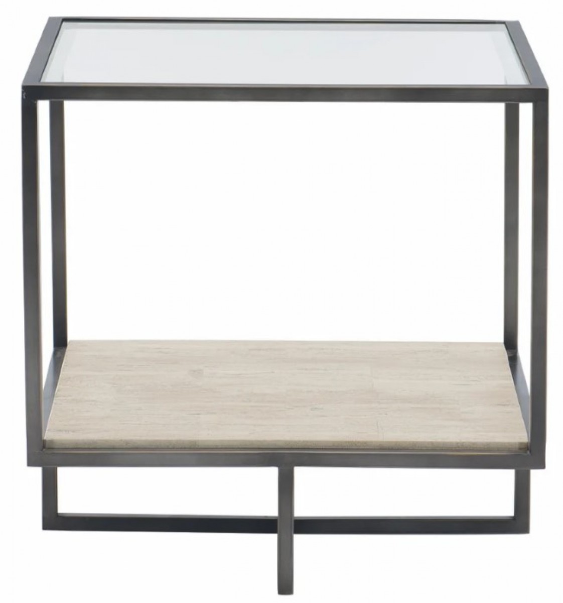 Harlow Metal Square End Table