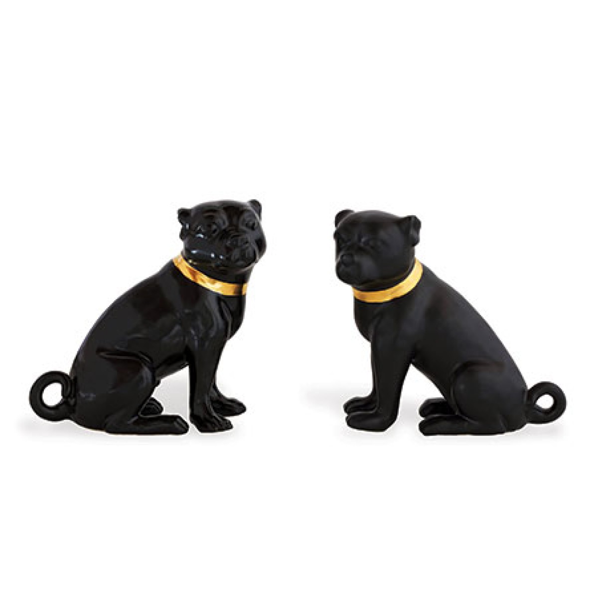 Cecil Black Pug Pair