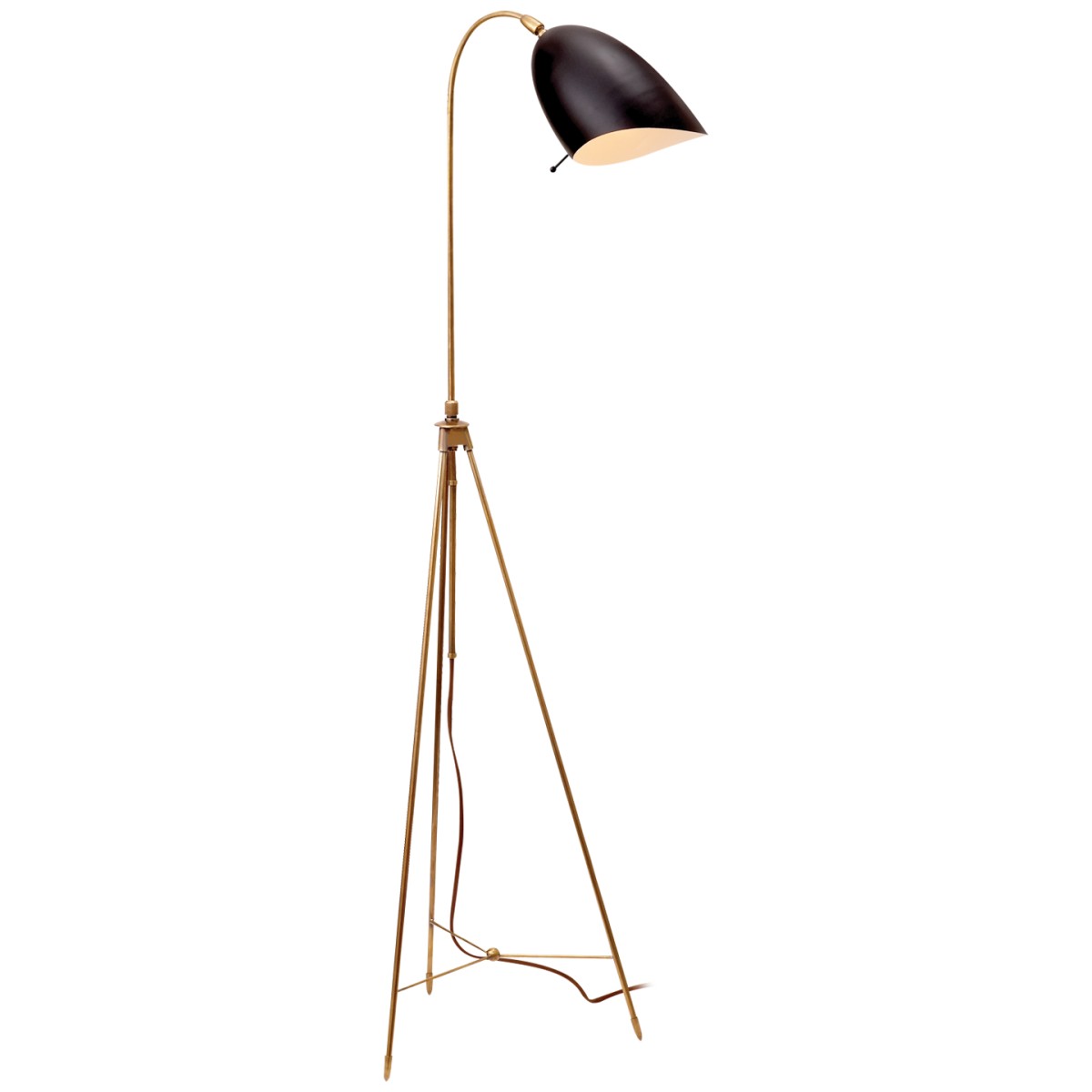 Sommerard Floor Lamp in Hand-Rubbed Antique Brass