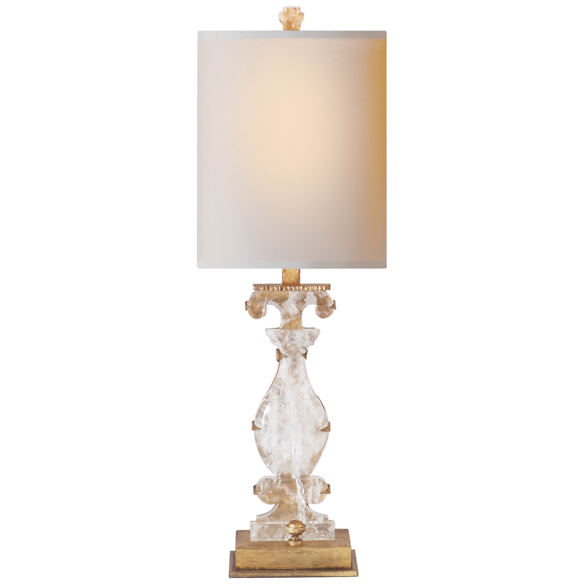 Silhouette Vase Accent Lamp with Natural Paper Shade | Highlight image