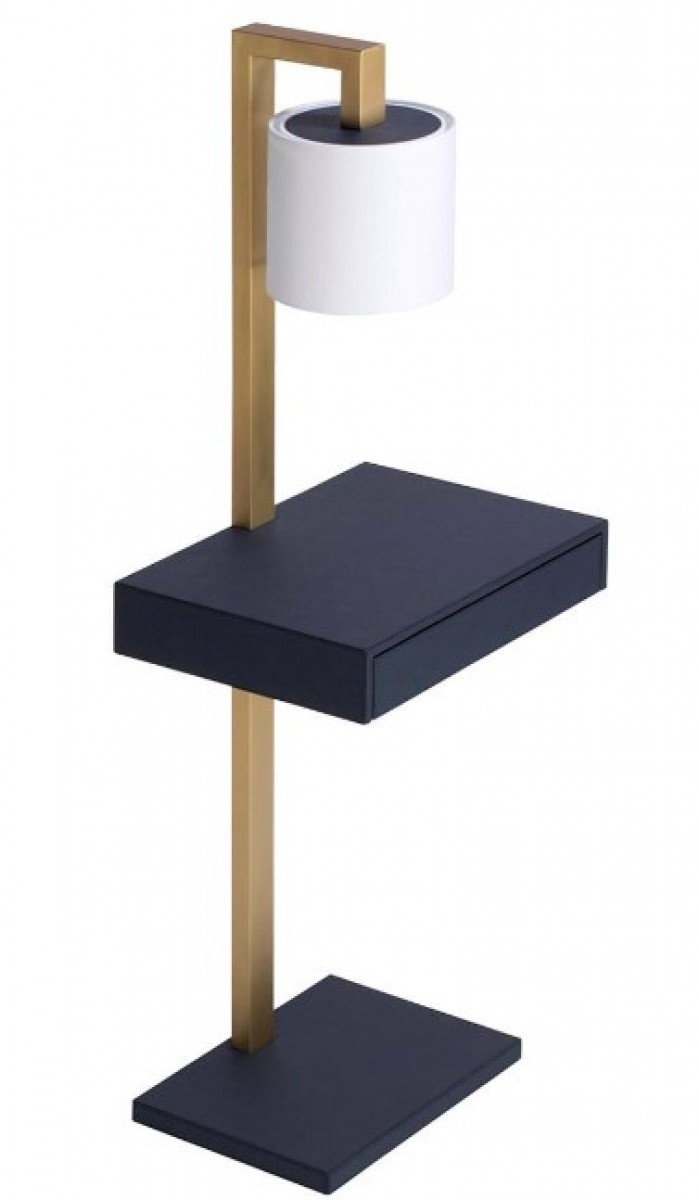 Ernesto Side Table with Lamp