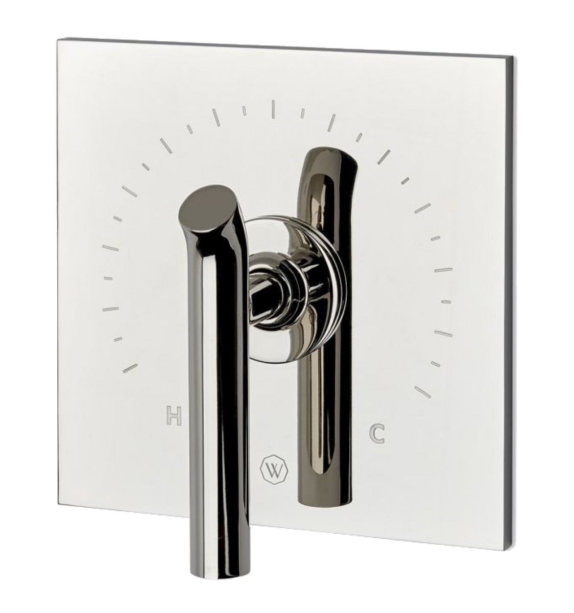 Bond Solo Series Square Thermostatic Control Valve Trim with Lever Handle | Highlight image