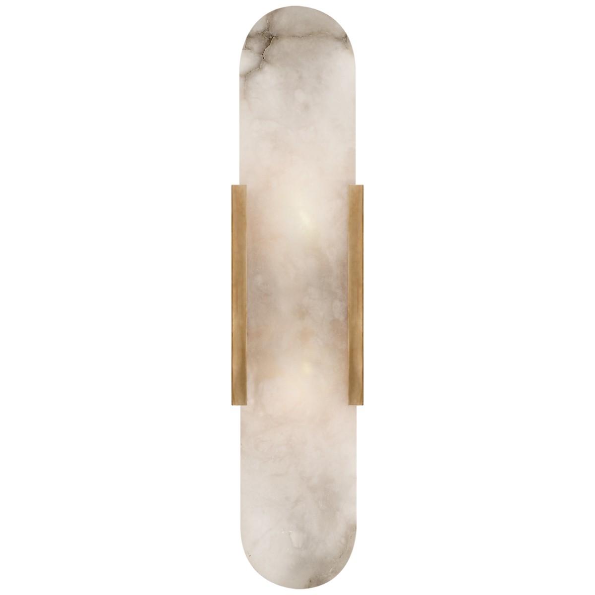 Melange Elongated Sconce with Alabaster