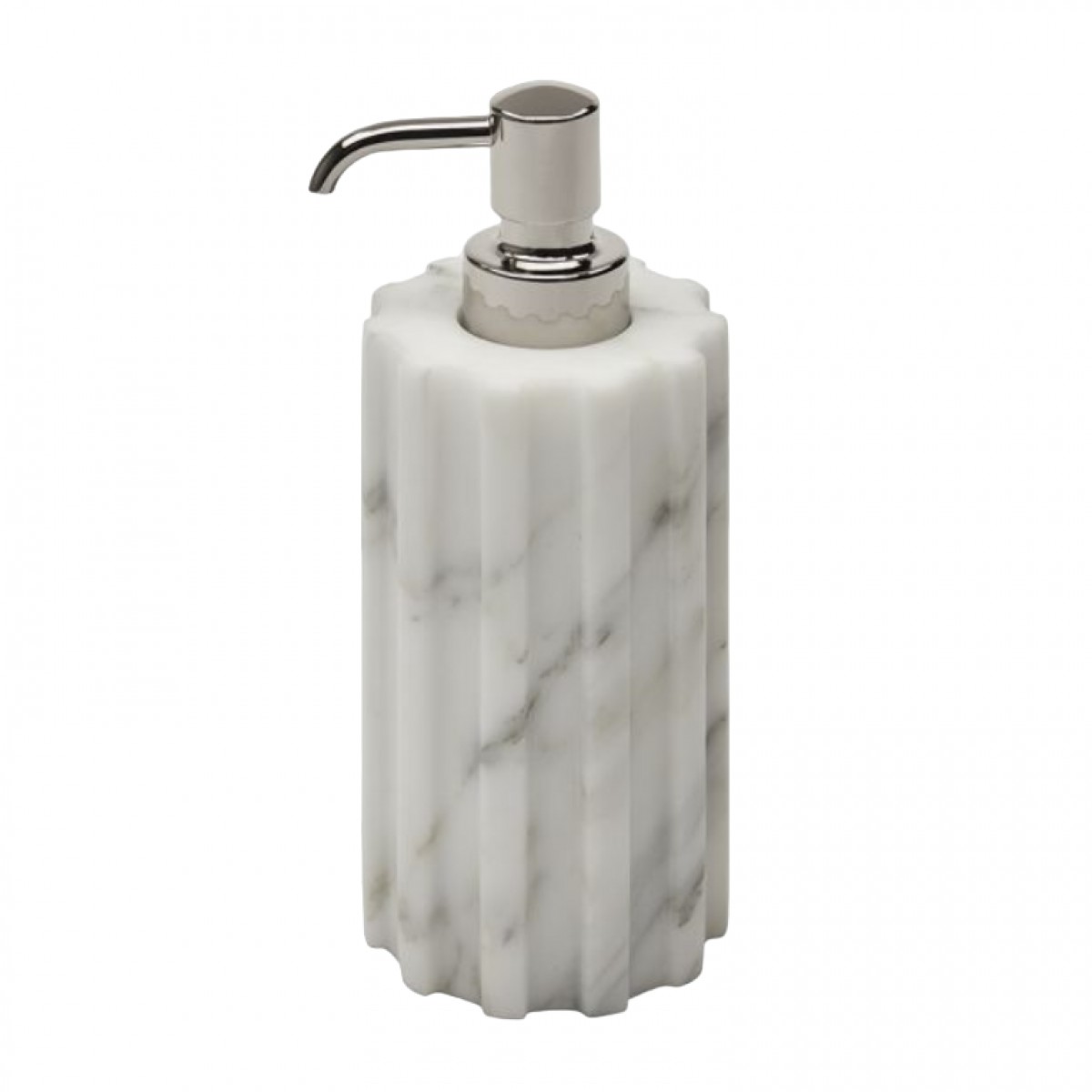 Andrian Round Soap Dispenser with Metal Top