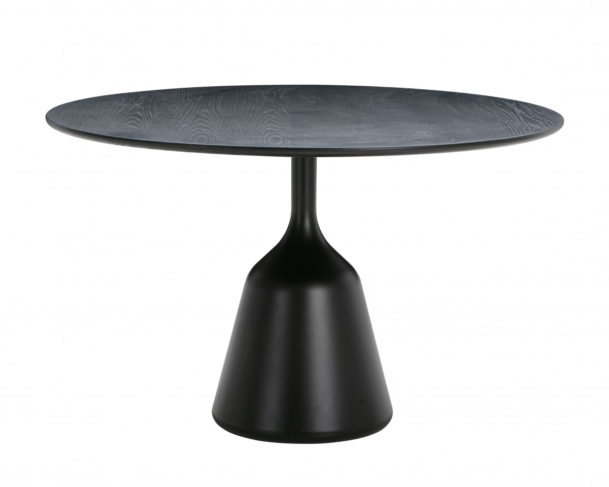 TABLE DE COIN SANDY 120046 NOIR DOREE 84*84*3 3 PIECES