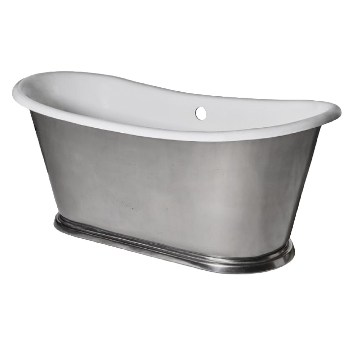 Candide 66" x 27" x 27" Freestanding Oval Cast Iron Bathtub