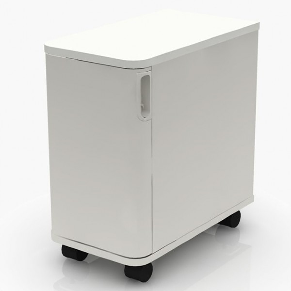 Atlas: Stowage Unit / Single / Right Hand Door, Top: Melamine, Depth: 500 (Matching Edgeband) | Highlight image
